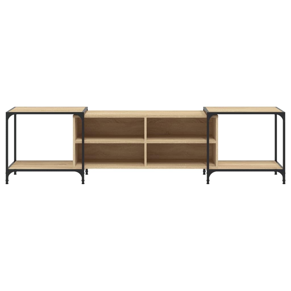 vidaXL Mobile Porta TV Rovere Sonoma 203x37x50 cm in Legno Multistrato