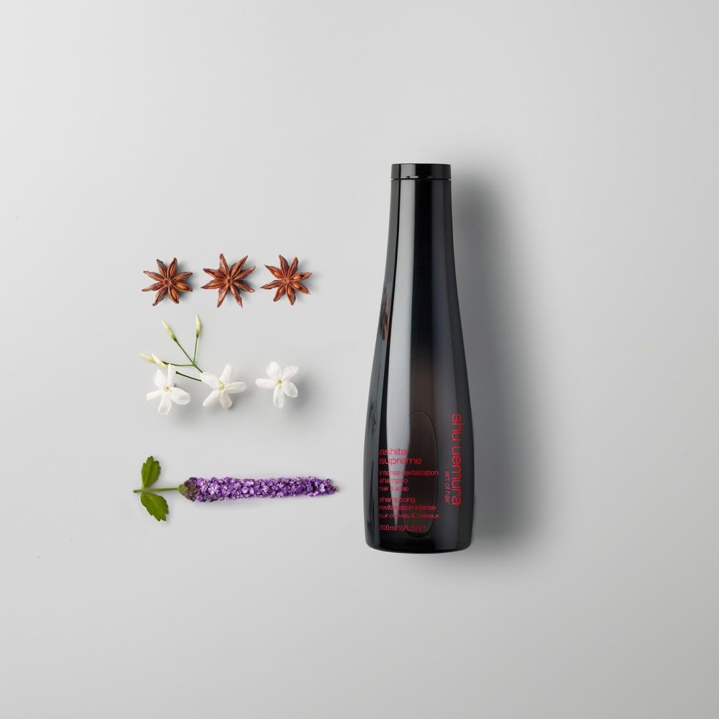 Shu Uemura, Ashita Supreme, Champú Revitalizante Intensivo, Para Todo Tipo de Cabello, Con Extracto de Ashitaba, Rejuvenece el Cabello para Dar Brillo y Flexibilidad, 300ml