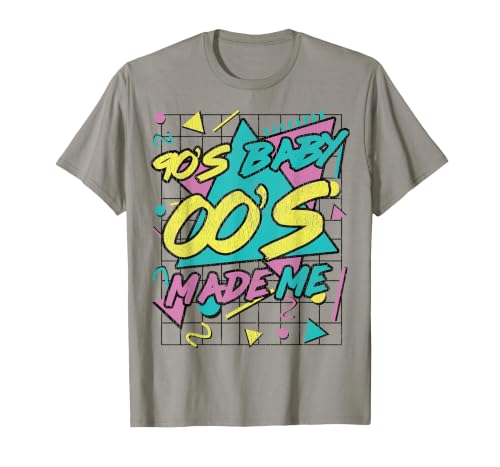 90's Baby 00's Made Me 1990s Vibes 90s Culture T-Shirt, Men, Slate Grey, Medium