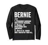 Chemise de prénom Bernie Définition Nom personnalisé Drôle Manche Longue