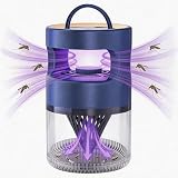 Lampe Anti moustiques | Piège à Insectes UV dernière génération 2026, Technologie d'aspiration par Vortex, sans Produits Chimiques, Silencieux, sans Danger pour Les bébés et Les Animaux domestiques
