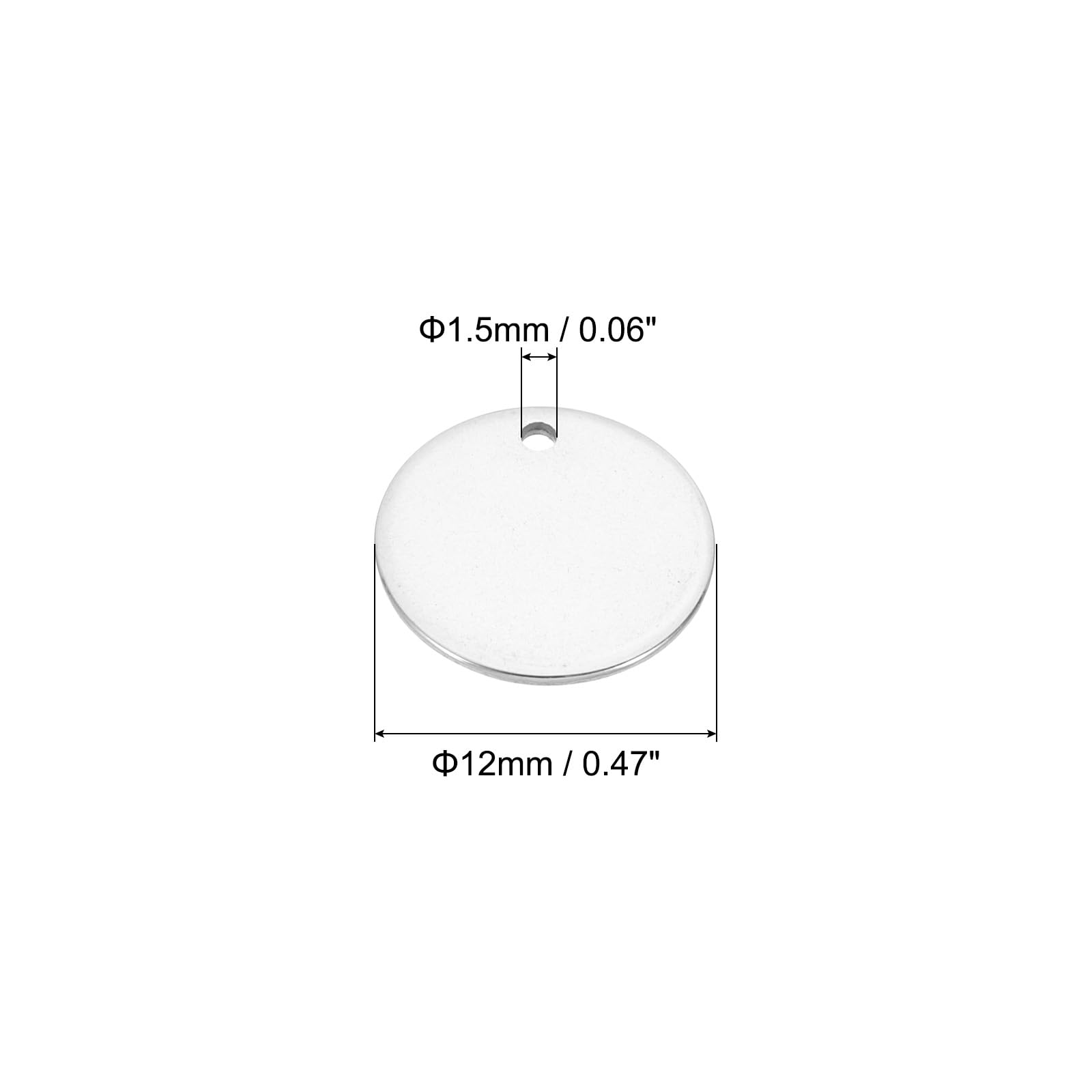 PATIKIL 15mm Brass Disc - Image 2