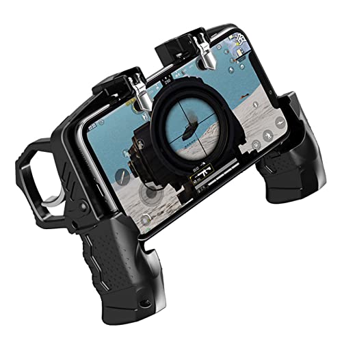 Mobiler Gamecontroller, Komfortable Handy-Gamepad-Steuerung, Mechanische Tasten, Ergonomischer Griff, 4-Finger-Bedienung für 4,7-6,5-Zoll-Telefone