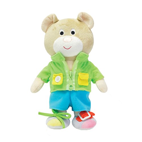 Aideal Dress Up Bear - Learn How To Zip Button Buckle Tie Lace,Toddler Childrens Early Learning Basic Life Skills Educational Toy