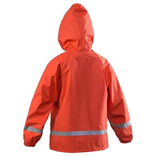 Grundéns Children's Zenith 293 Hooded Fishing Parka, Orange, 22