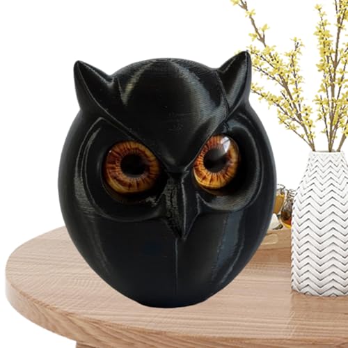 Generisch Eulen Figuren Raumdeko - Natürlich Stein Geschnitzte Eulenfiguren - Moderne Dekofigur Für Tisch Festdekoration Wohnaccessoire