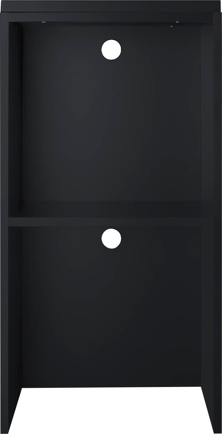 Summit Appliance CWH1 19.5" Wide Casework Hutch, Black; Compatible with SM902BL or SM903BSA Microwaves; Cord Cutouts; Ships Fully Assembled