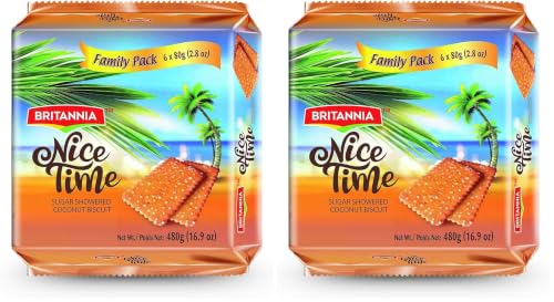 Image of Britannia Nice Time, 143g or 150g, Brown (Weight May Vary) (Pack of 2)