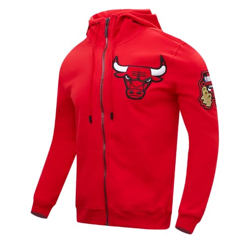Mens NBA Classic Chenille Cotton Double Knit Full Zip Hoodie3