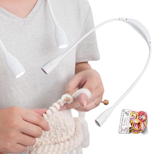 Neck Light - LED Neck Lamp For, Knitting, Crochet, Crafting, Adjustable Portable Hands-Free Light | Ideal For Bedroom, Living Room, Camping, Travel, Night, Hobby Projects, DIY,