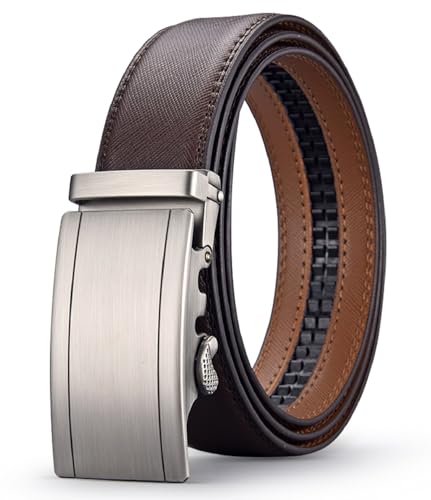 Acewin Cinturón Automático de Cuero 120 CM