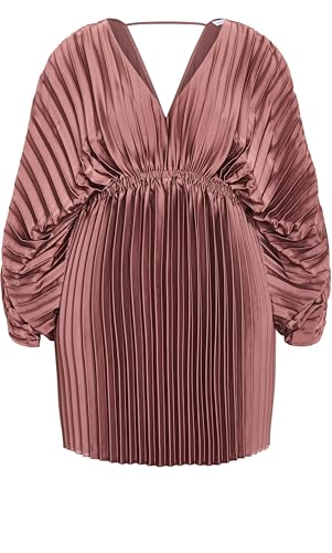 Image of City Chic Women's Plus Size Dress - Chloe Accordion Sleeve Pleat