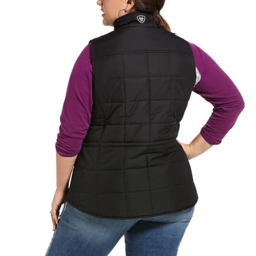 ARIAT womens Wms Crius Ins Black Vest, Black, Medium US - image 2