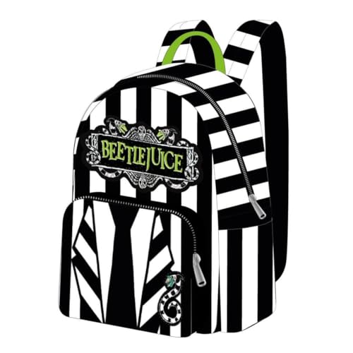 Sac à dos Beetlejuice multicolore petit format 25cm style décontracté et tendance pour adulte