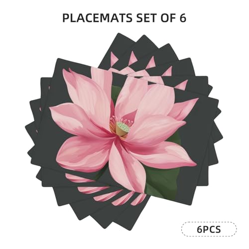 Set de table lotus double couche antidérapante pour éviter les taches et les rayures