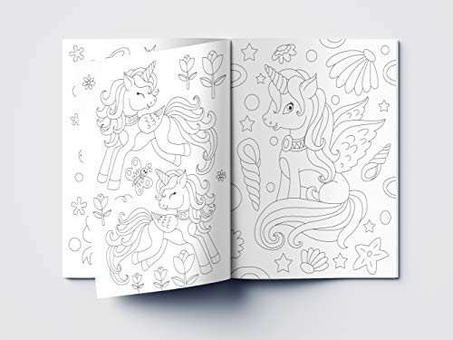 101 Unicorn Colouring Book: Fun Activity Colouring Book For Children ...