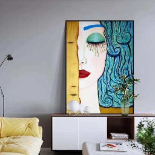 Tableau Klimt Le Baiser toile pour décoration murale de salon moderne - 4