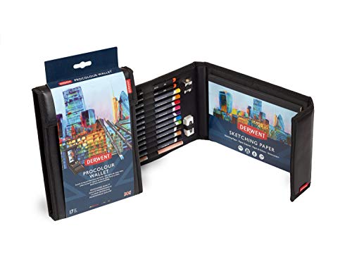 ダーウェント プロカラー 油性 色鉛筆 ウォレット セット 2302582 重ね塗りに特化 ブレンダー付き