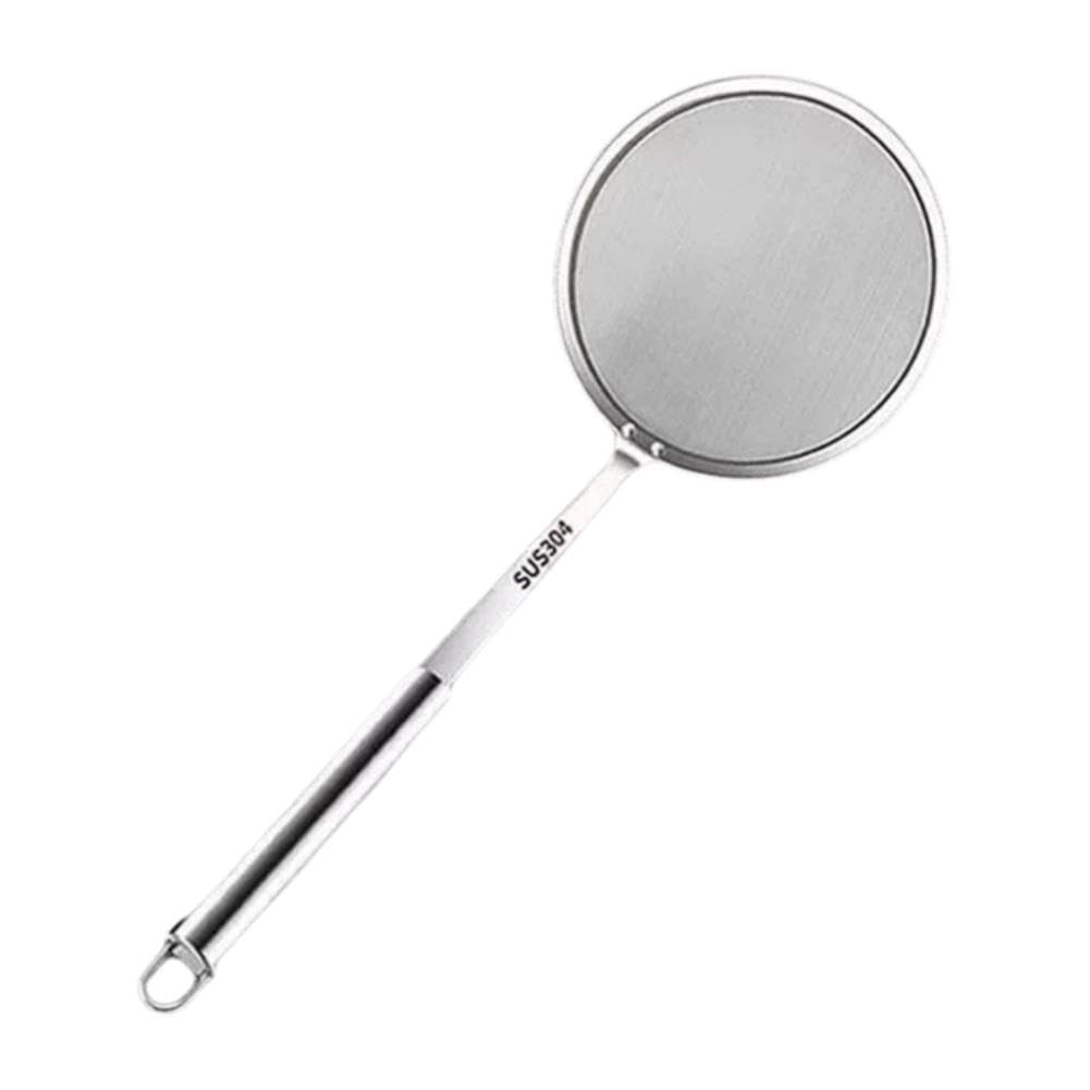 Cuillère à graisse en acier à mailles fines pour enlever la graisse, la mousse, l'huile et la graisse frite, cuillère écumoire 304 chinoise petite fonction Cuillère à graisse en acier à mailles fines pour enlever la graisse, la mousse, l'huile et la graisse frite, cuillère écumoire 304 chinoise petite fonction