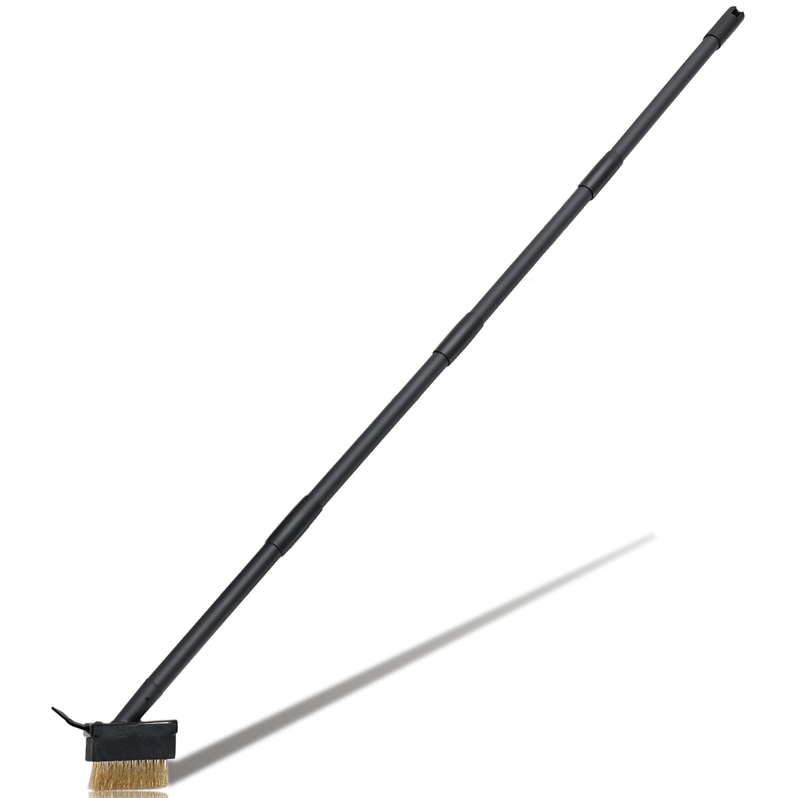 Moss Remover Tool for Crevice Weeding with 73.2 Inch Adjustable Long Handle, Crack Weeder Grout Remover Brush, Manual Weed Remover Puller Tool for Deck Paver Patio Walkway Driveway