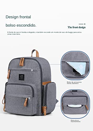 NUTOT B281 Bolsa mochila maternidade saco de isolamento de mamadeira impermeável e resistente ao des