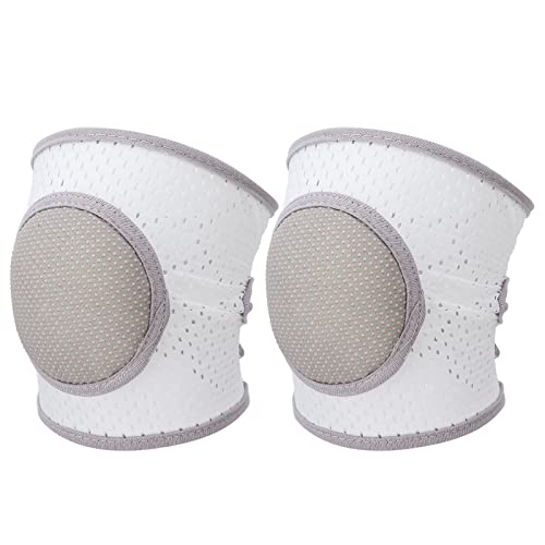 Dioche Baby Knee Pads, Baby Knee Protectors, Baby Crawling Pads Soft Cotton Elastic Unisex Prevent Slip Infant Knee Cover (grey)