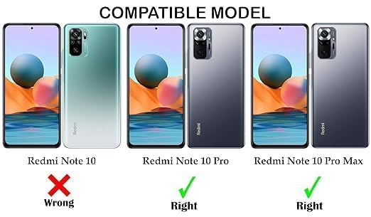 Image of Jkobi Lifetime Anti-Yellow MagSafe Compatible Clear Back Cover Case for Xiaomi Mi Redmi Note 10 Pro | 10 Pro Max (Sleek Hard Crystal | Shockproof and Camera Protection)