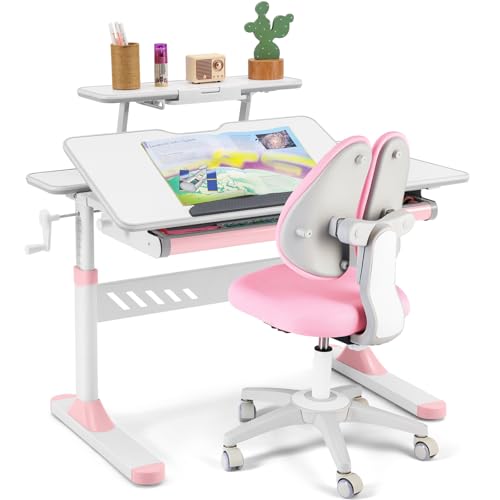 COSVALVE Premium Kids Study Desk and Chair Set,Adjustable...