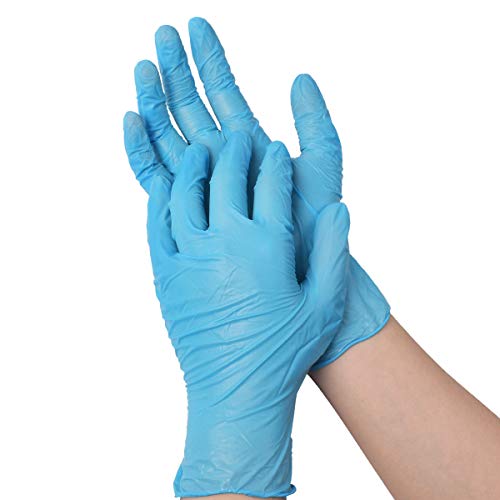 100 PCS Disposable Nitrile Gloves, Food Grade Gloves - Powder Free, Latex Free