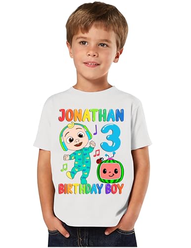Personalized Birthday Shirt cocomelin for boy and Girls, Add Any ...