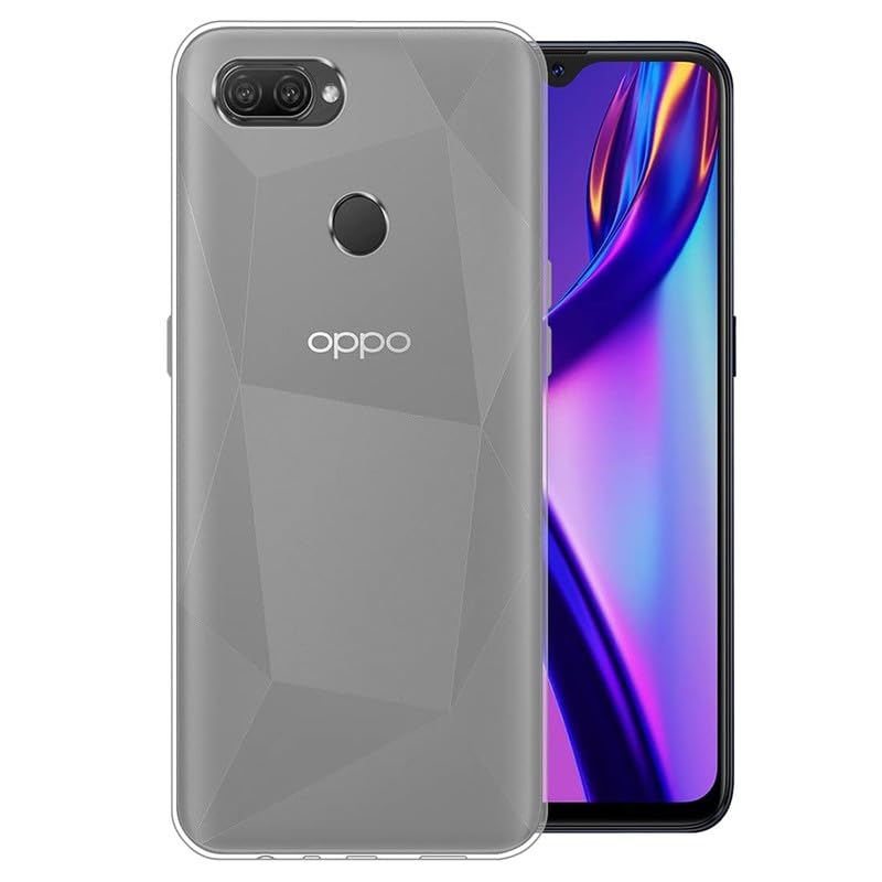 Image of Case Creation Brand - Mobile Cover for Oppo A12 (Soft & Flexible Back Case), Transparent
