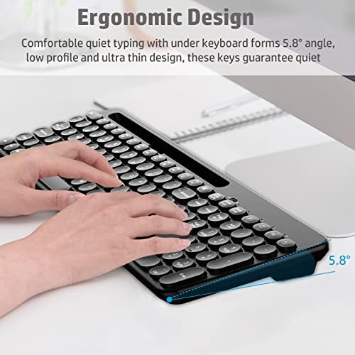 Amazon Brand - Eono wireless keyboard and mouse set Ultra Slim Full Size Keyboard and Ergonomic Cordless Mice Combo, Silent Keys, UK Layout, Numeric Keypad for Computer Desktop PC Laptop and Windows