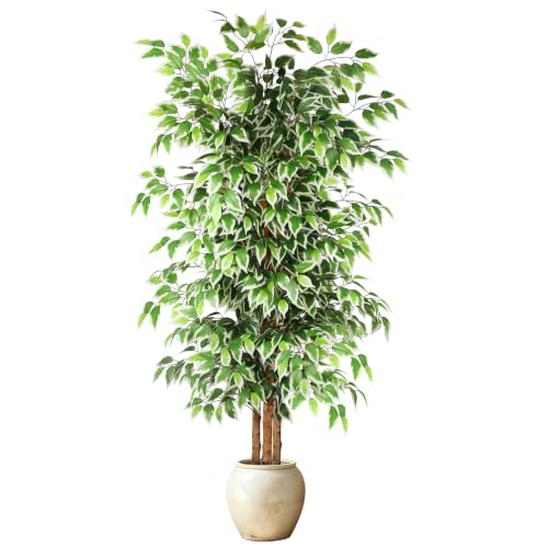 GTIDEA 6ft Artificial Ficus Tree for Indoor/Outdoor
