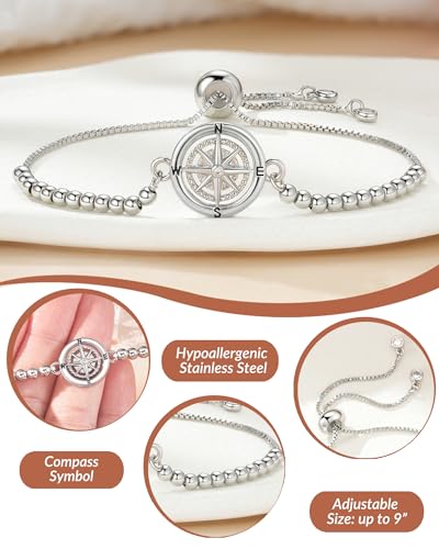 Shonyin Travel Gifts for Women with Sentimental Blessing Card, Unique Meaningful Good Luck Gift for Safe Travel4