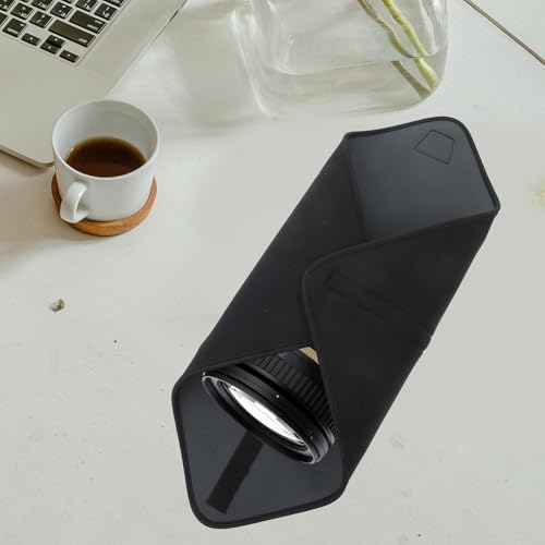 Bolsa de neopreno para lentes de cámara digital Alipis funda negra de protección suave 6