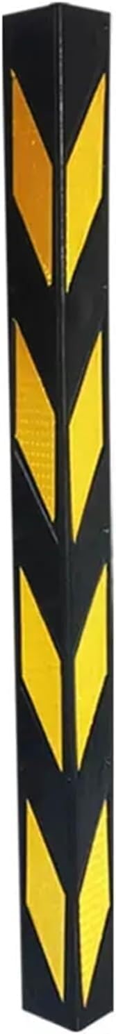 Garage Wall Protector,Wall Corner Protector, Parking Garages Reflective Wall Corner Protector with Rubber L-Shape Corner Guard Garage 1cm Thick,Yellow,15pcs,120cm