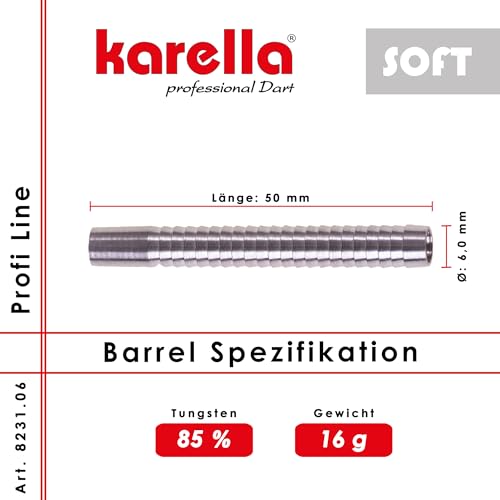 Karella Softbarrel Pofi Line PLS-06 évitez les rebonds grâce au tungstène 85 %