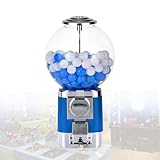 DzkZen Kapselautomat mit 200 Bällen, Mehrzweck-Kapselautomat mit Schublade, Kapsel-Spielzeugautomat, Spender, Preisautomat Blue-toyball