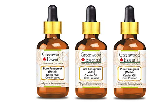 Huile de fenugrec pure Greenwood Essential pressée à froid 3x100ml