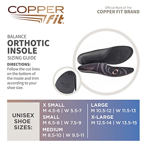 Copper Fit Balance Copper Infused Orthotic Insole, Medium by Copper Fit - Image 3