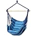 Produktbild MELLRO Swing Patio Kissen Sitz Indoor/Outdoor Schaukel Stuhl hängendes Seil Gesteppte Hängesessel (blau) für Outdoor Hinterhof Spielplatz (Farbe : Blau, Größe : 100x130CM)