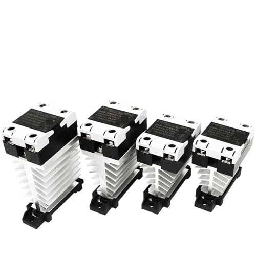 Relais statique SSR 24-480 V CA 80A avec dissipateur thermique monophasé
