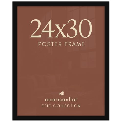 Image of Americanflat 24x30 Poster Frame - Engineered Wood - Black