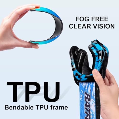 Image of BATFOX Dirt Bike ATV Goggles Motorcycle Gear Riding Motocross Dirtbike 4-Wheeler MX DH Accessories Goggles Glasses for Men Women Youth UV400 Protection Dust-proof Anti-Slip Strap