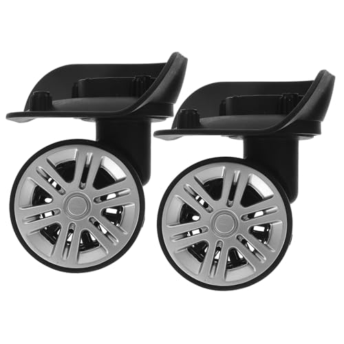 Cabilock 2個 万向輪 静音 転キャスター ダブルロー仕様 耐久性強化 トラベル用スーツケース交換ホイール ユニバーサル対応 簡単装着