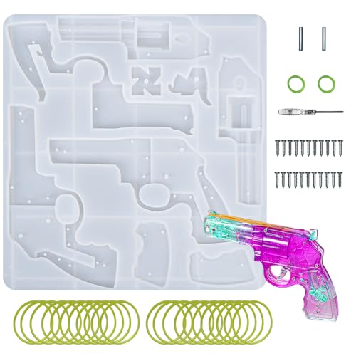 ATYUSVIC Revolver Rubber Band Silicone Mold for Resin Crafts