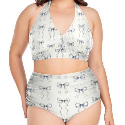 Maillot de bain deux pièces en matériau lisse et soyeux 3D