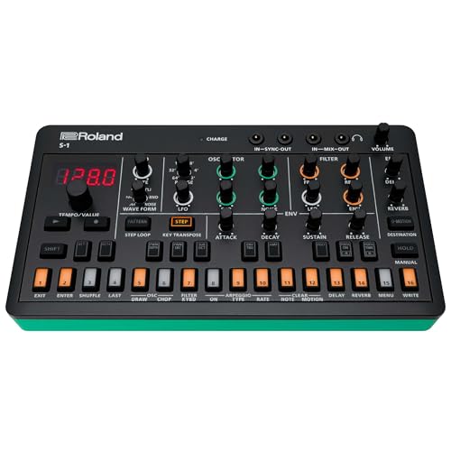 Roland AIRA Compact S-1 Tweak Synth | Ultra-Portable Micro Polysynth with Advanced Tools | D-Motion Sound Control | 4.5 Hours Wireless Battery | Lightweight & Durable