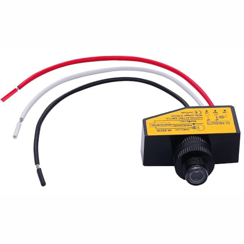 BE-TOOL 1PC Photoelectric Switch NK-BB/F50, DC 8-50V Wide Voltage, Auto Day/Night Sensor for Lighting & Vehicle Use