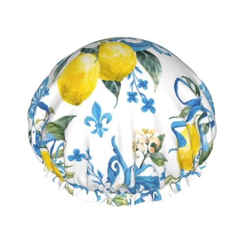 Bonnet de douche imperméable avec doublure et ourlet extensible